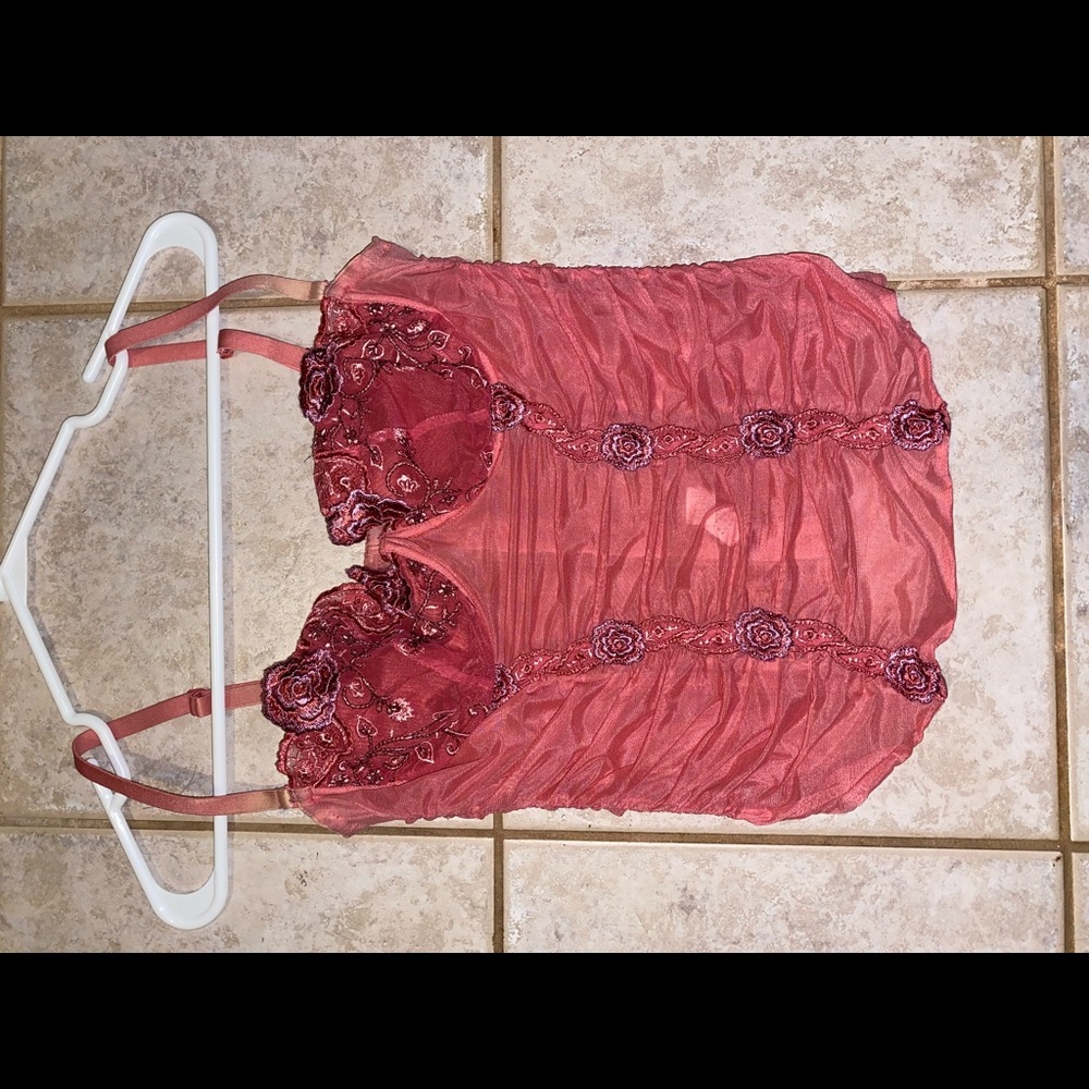 Pink corset top